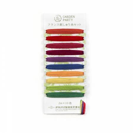 Garden Party Embroidery Floss Set 10pc Jewel