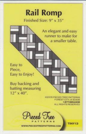 Rail Romp Runner Pattern