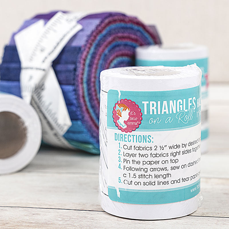 Precut Friendly Half Square Triangle Paper roll