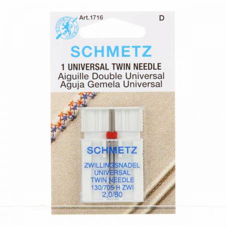 SCHMETZ 1716 Twin Needle 2.0mm/80