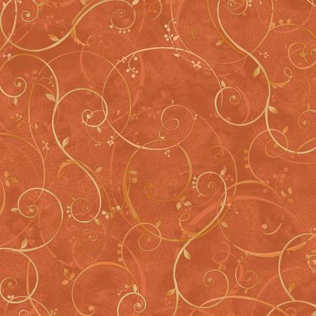 Bountiful Golden Scroll Orange