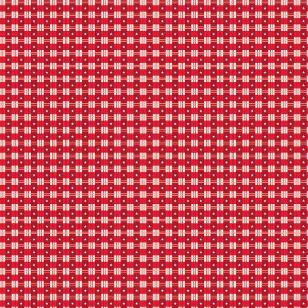 Christmas Wishes Star Plaid Red