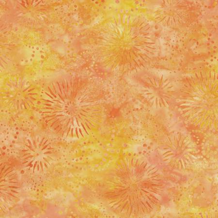 Orange/Yellow Yellow Burst Batik