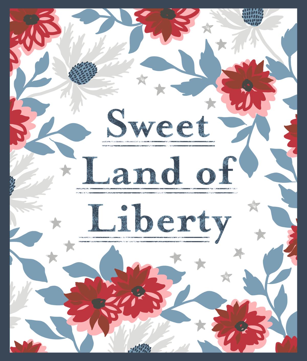 Old Glory Panel Multi Sweet Land Of Liberty Panel 36" x 44"