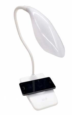 ViviLux Rechargeable Cordless LED Lamp with Wireless Charger + USB (US Plug)