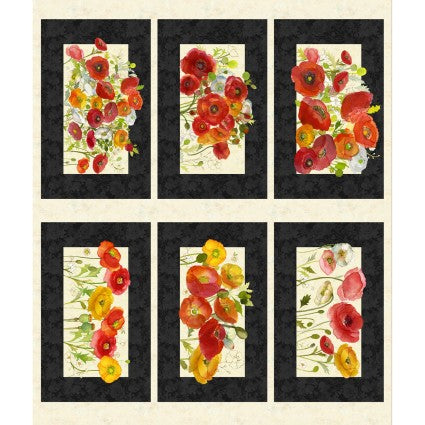 Poppy Dreams Digital 36" Placemat Panel