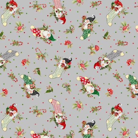 Merry Gnome-ments Gray Stocking Toss