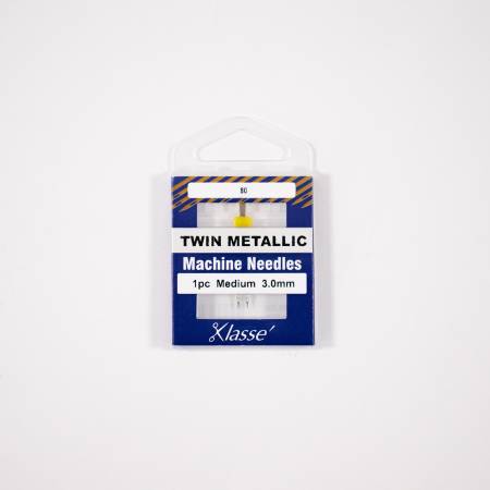 Klasse Twin Metallic 3.0mm/80 1 Needle