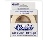 Floriani Wet N Gone Tacky Tape 1" x 10 yards
