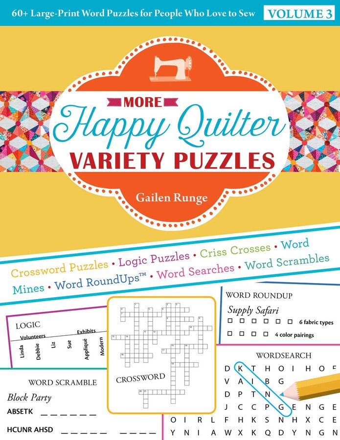 Happy Quilter Variety Puzzle- Volume 3