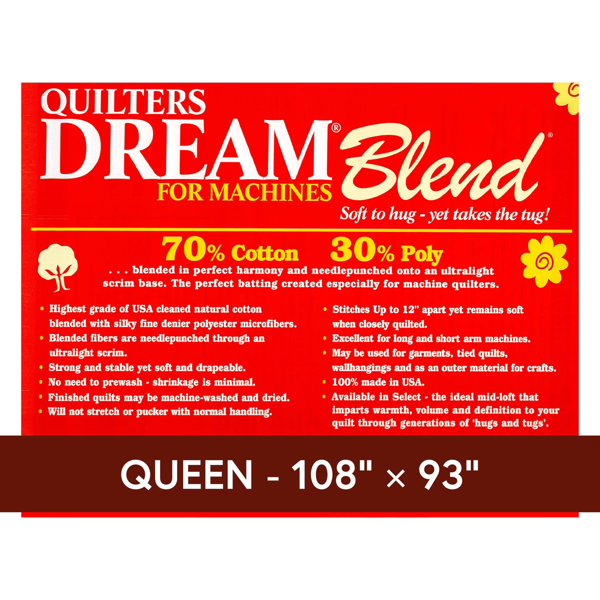 QD 30 yd 70/30 Queen Roll Natural