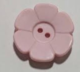 Button 5/8 Daisy Pale Pink