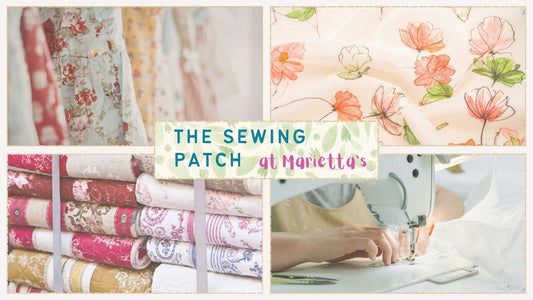 Image for the quilting, notions, and fabric store Marietta's Quilt & Sew blog named The Sewing Patch located in Simpsonville, South Carolina.