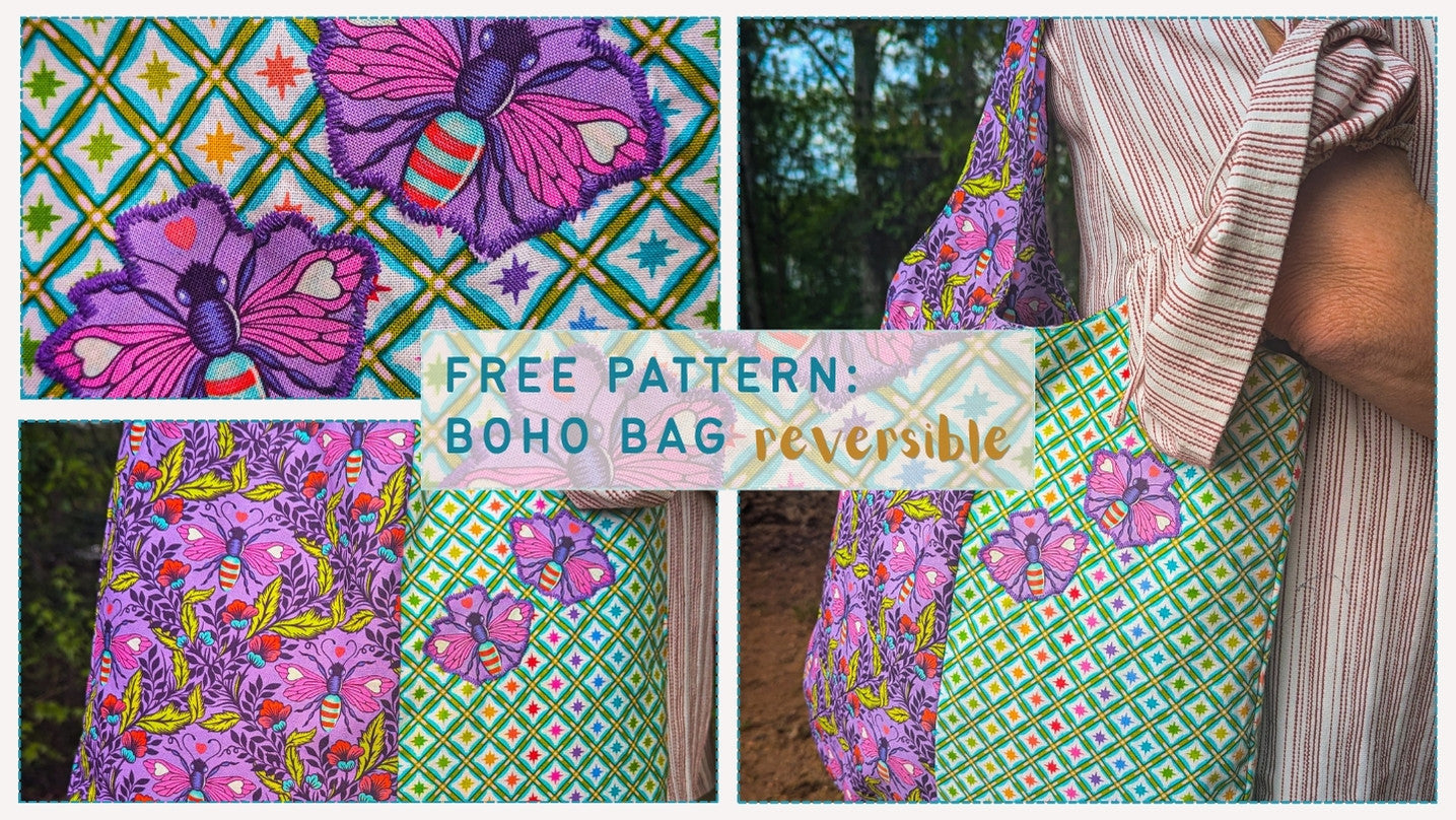 Free Pattern: Reversible Boho Bag