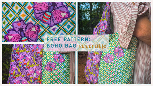 Free Pattern: Reversible Boho Bag