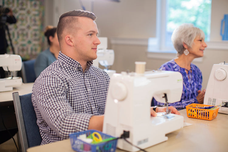 Beginner sewing class at Marietta's Quilt & Sew in Simpsonville SC