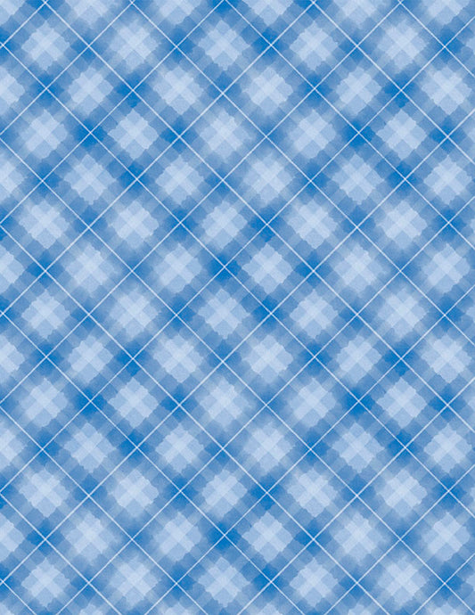 Let It Snow-Man! || Light Blue Plaid
