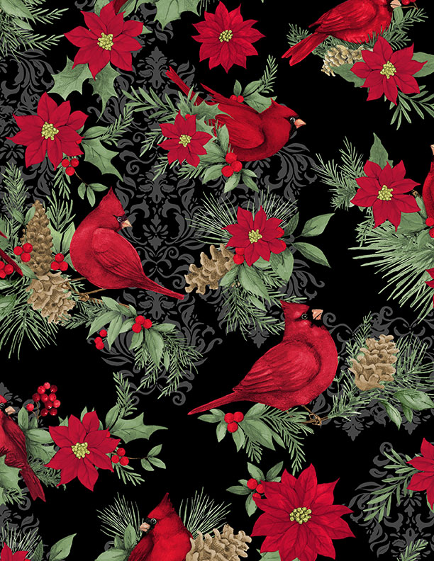 Cardinal Charm || Large All Over Black