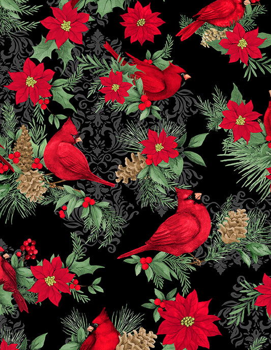 Cardinal Charm || Large All Over Black