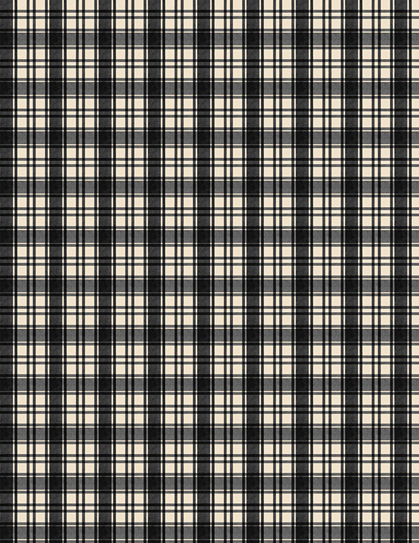 Cardinal Charm || Plaid Black & White