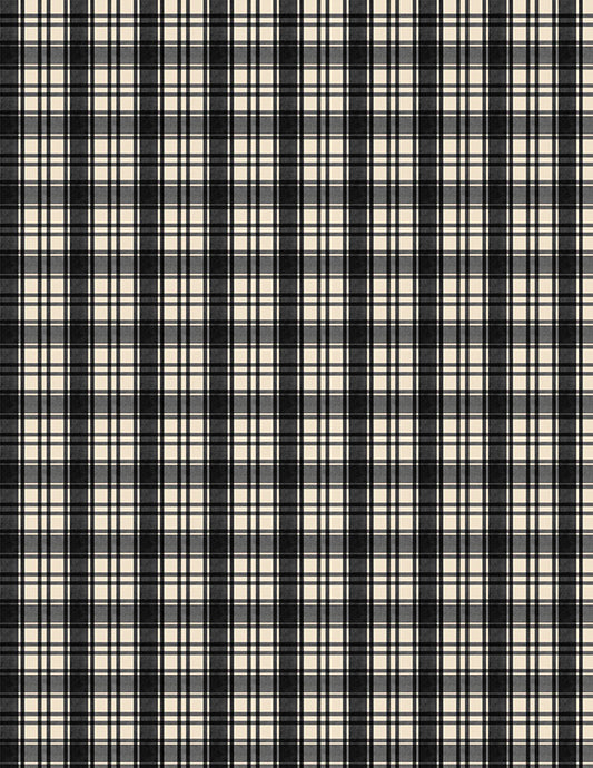 Cardinal Charm || Plaid Black & White