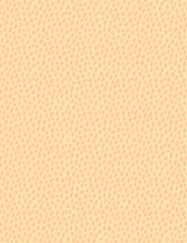 Safari Snuggles Baby Quilt Fabric || Orange Dots