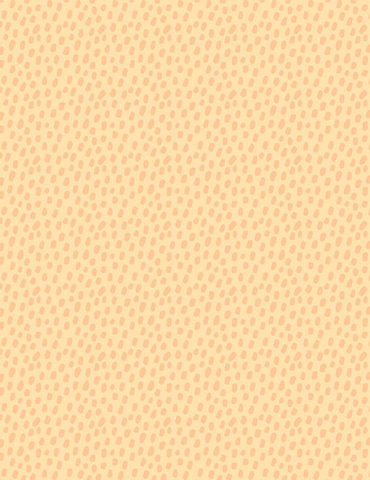 Safari Snuggles Baby Quilt Fabric || Orange Dots