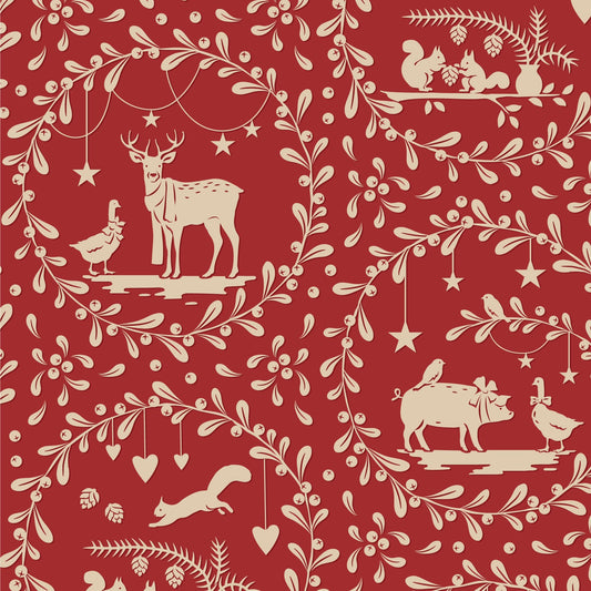 Merry Little Christmas || Paper Scenes || Burgundy