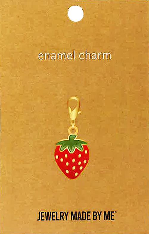 Strawberry Zipper Charm