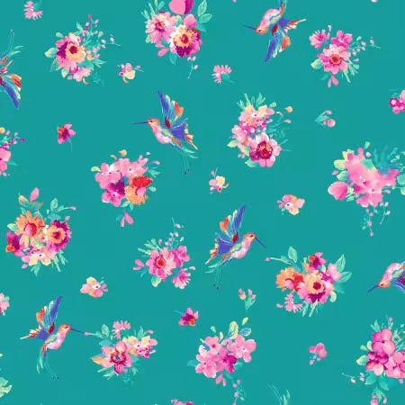 Summer Buzz || Aqua Mini Hummingbird
