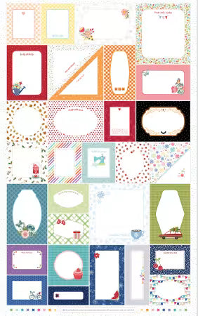 Kimberbell Label Panel || 27in || Multi