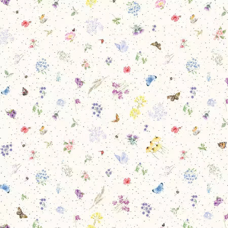 Together is Better || Cream Flowers And Butterflies