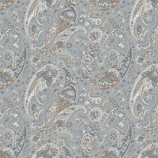 Meadow Blush || Blue Paisley