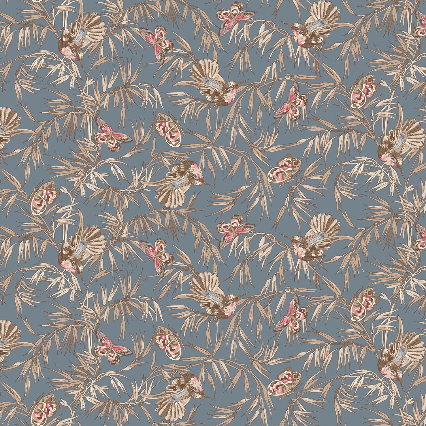 Meadow Blush || Blue Birds And Butterflies