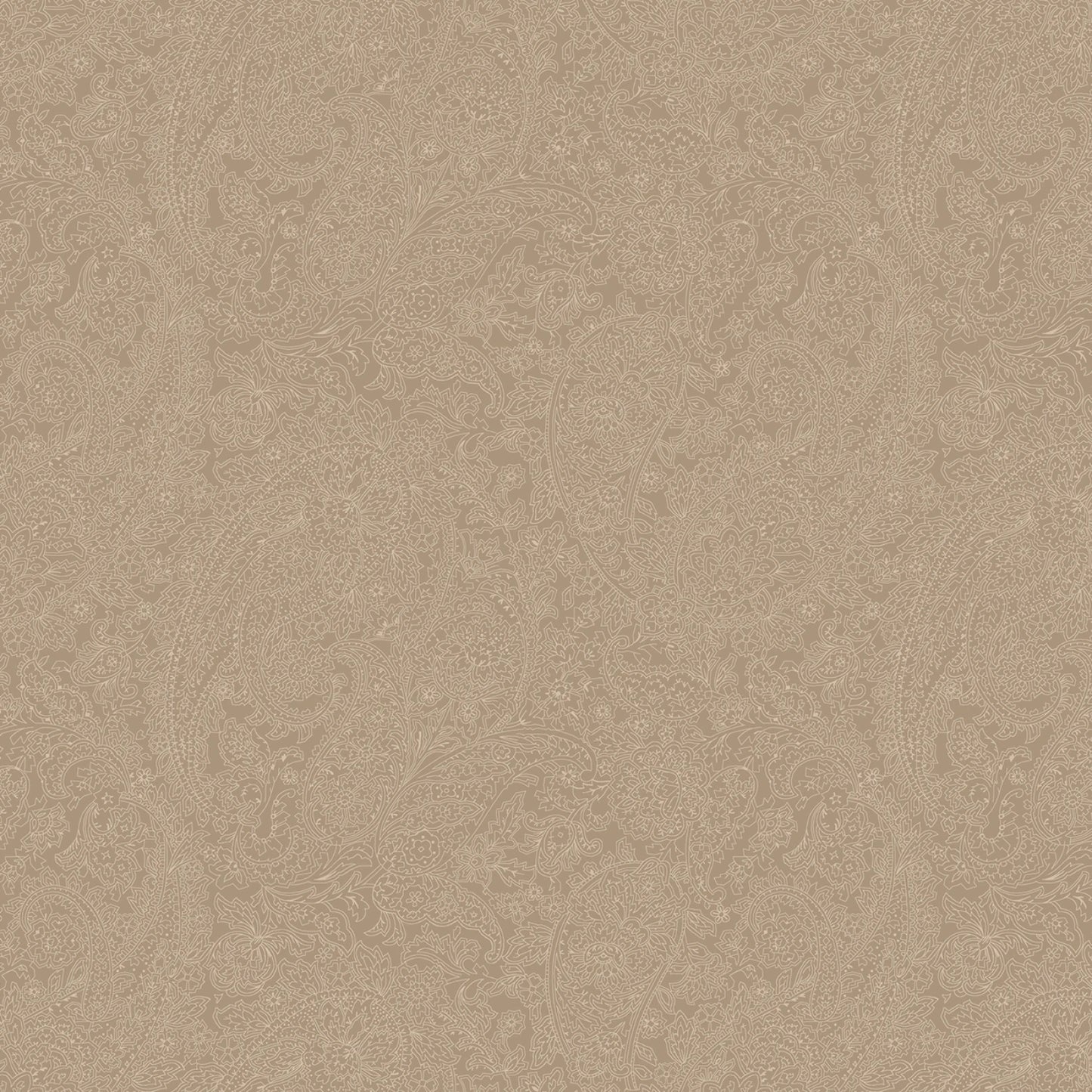 Meadow Blush || Tan Paisley Lines