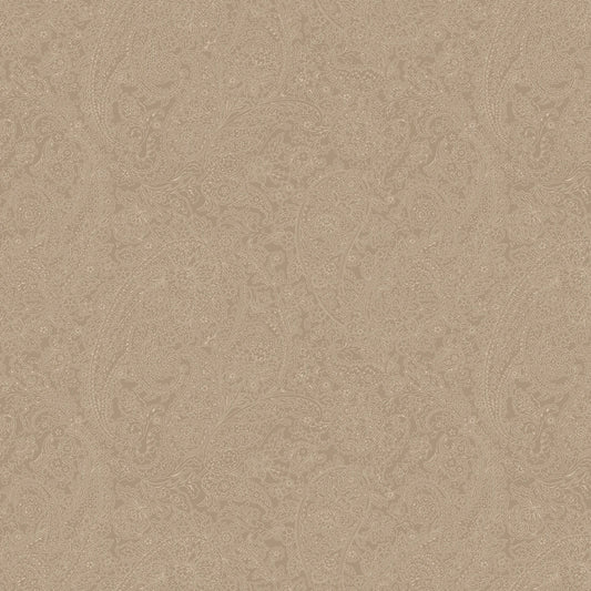 Meadow Blush || Tan Paisley Lines
