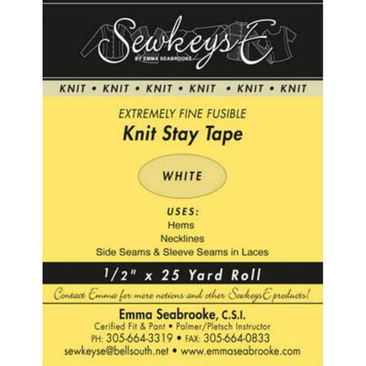 Sewkeyse || Fusible Knit Stay Tape || .5 Extremely Fine