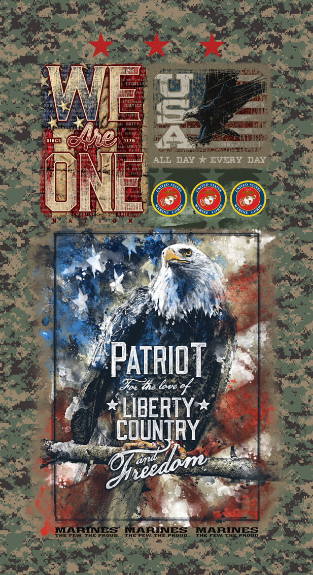 Marines || Patriot || 24" x 43" Panel
