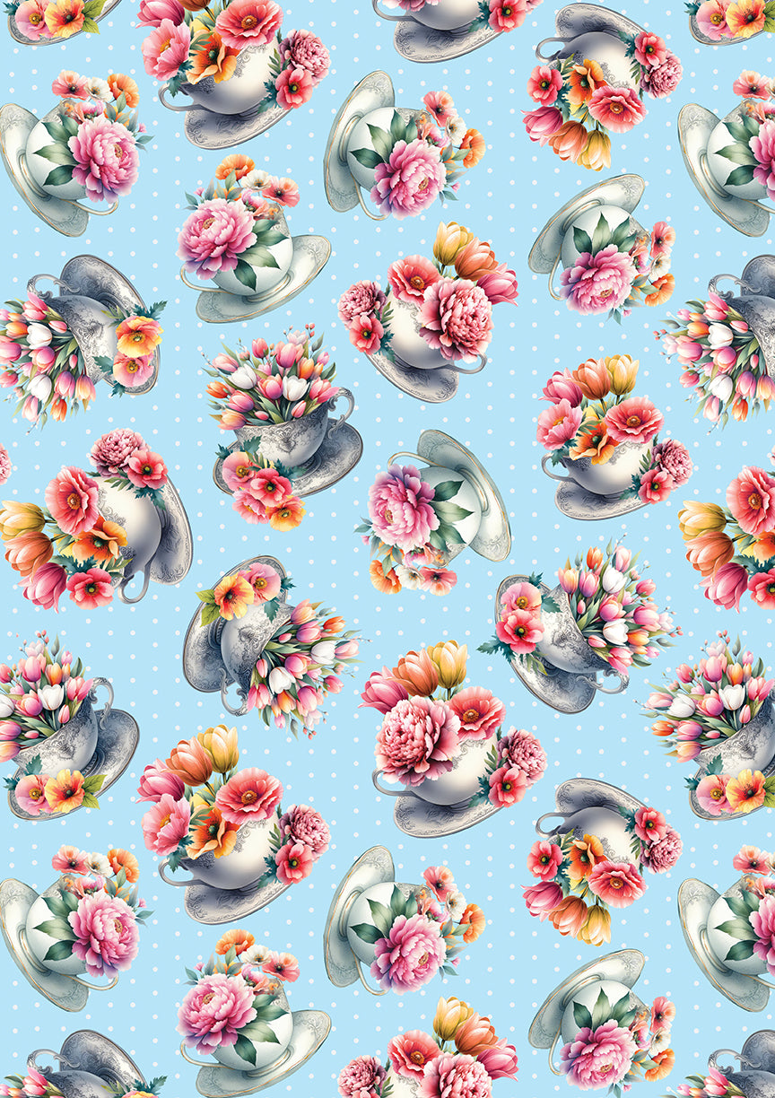 Garden Tea || Tea Cups Sky Blue