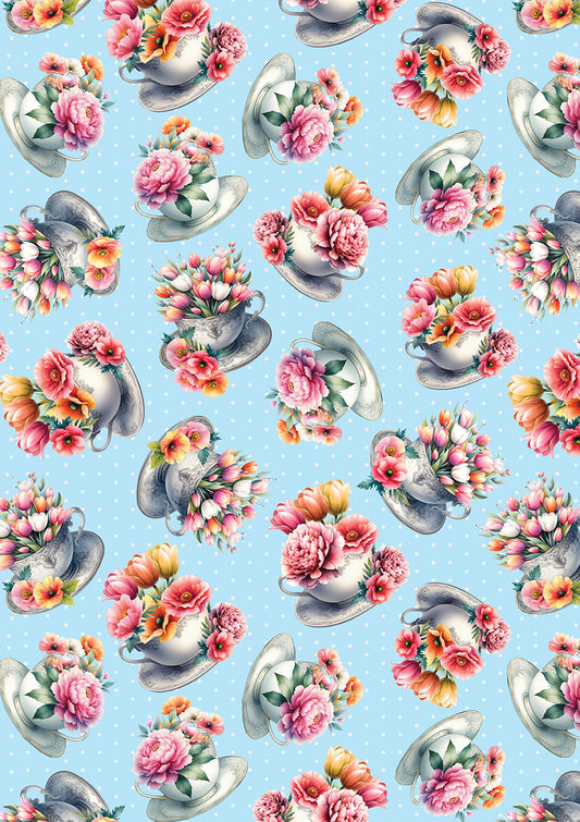 Garden Tea || Tea Cups Sky Blue