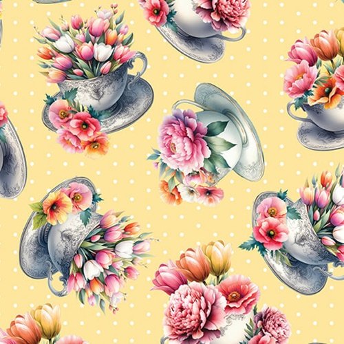 Garden Tea || Tea Cups Yellow