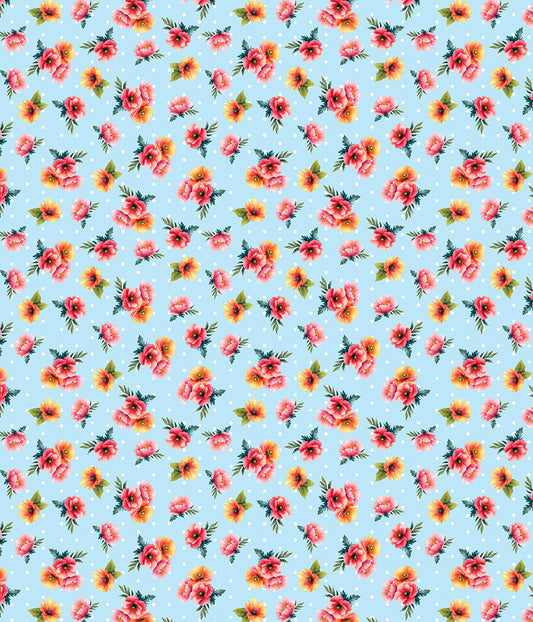 Garden Tea || Flower Buds Sky Blue