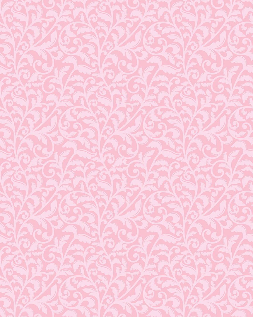 Garden Tea || Scroll Pink