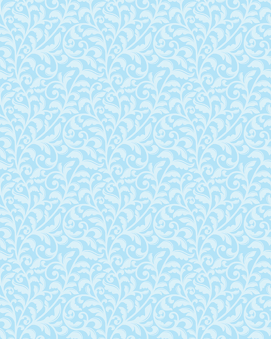 Garden Tea || Scroll Blue