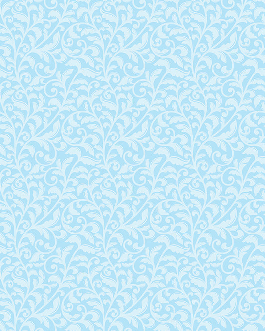 Garden Tea || Scroll Blue