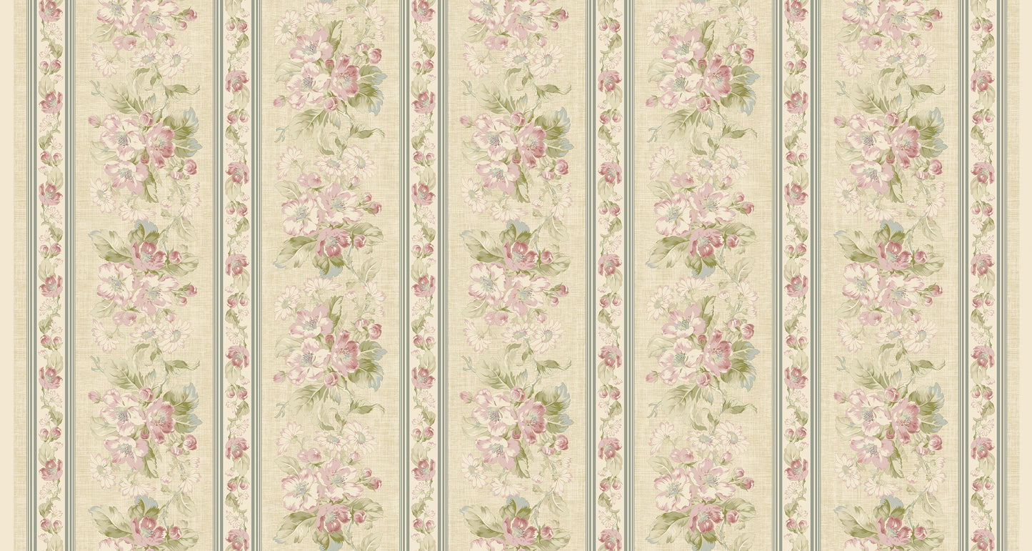 Beloved || Apple Blossom Stripe Natural