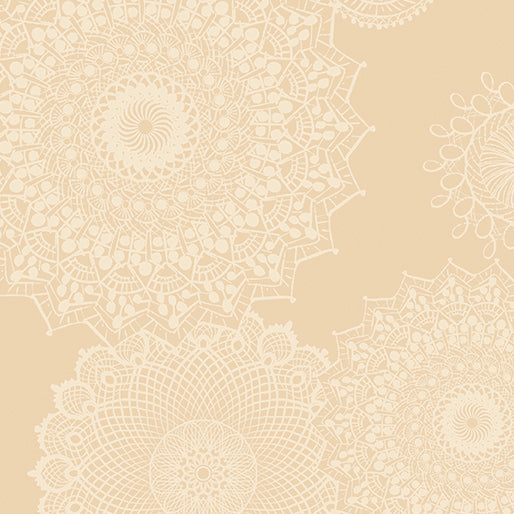 Winter Haven || Dancing Doilies || Natural || 108" Wide