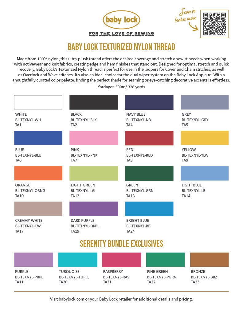 Baby Lock Textured Nylon Thread 300M