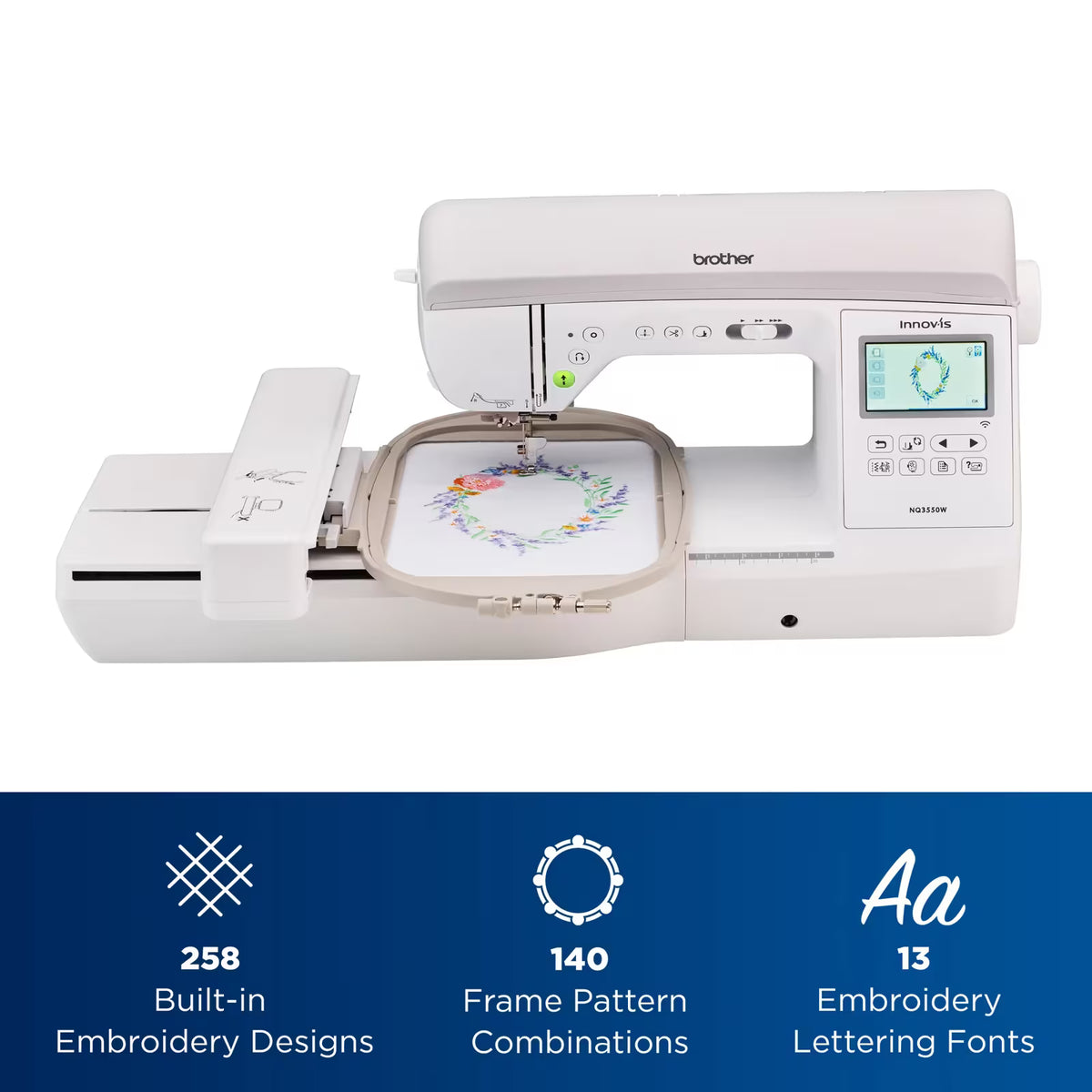 Brother NQ3550W Sewing, Embroidery & Quilting Machine with Wireless