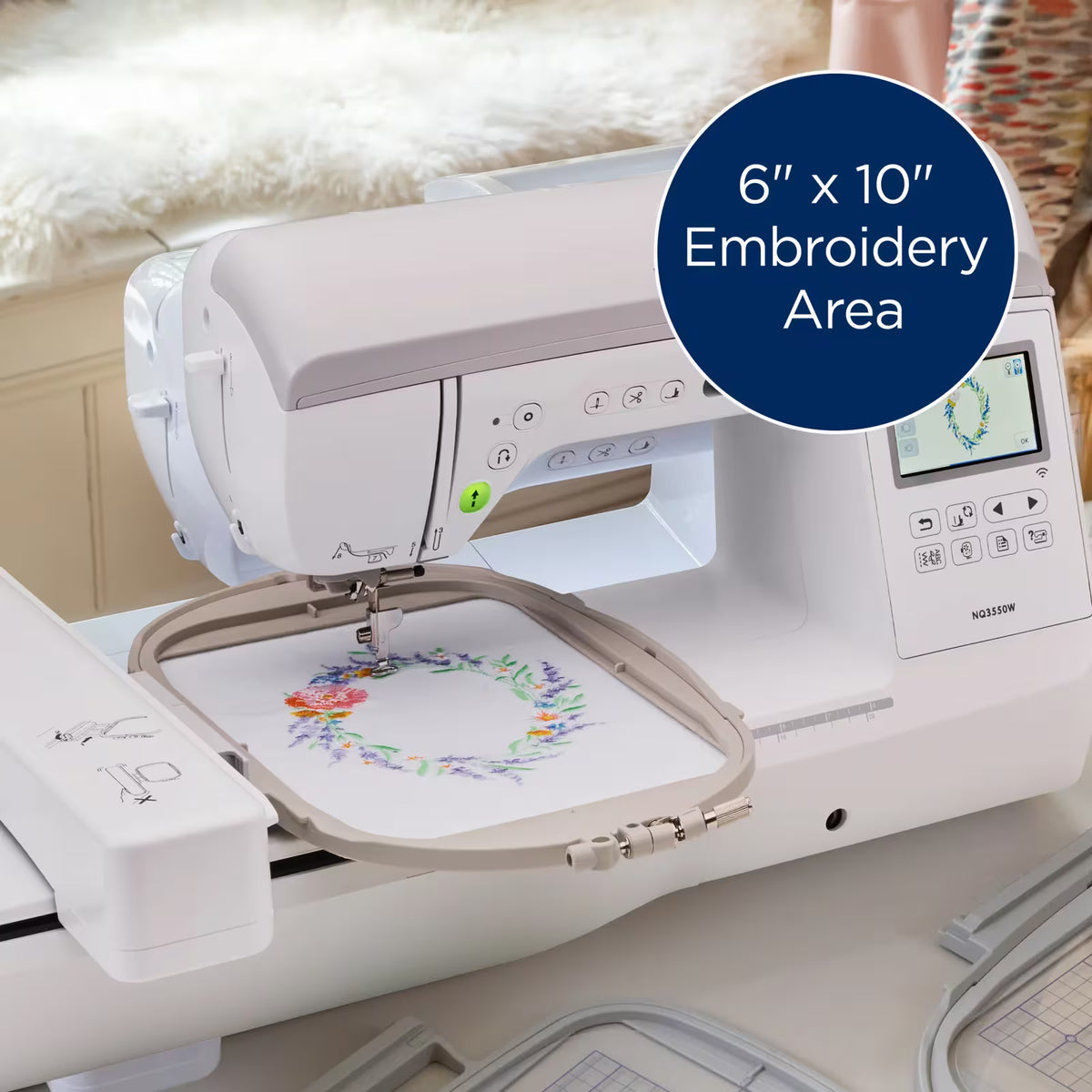 Brother NQ3550W Sewing, Embroidery & Quilting Machine with Wireless